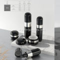 Ensembles d'emballage cosmétique de forme ronde Flacon pompe acrylique rond et pot de crème acrylique